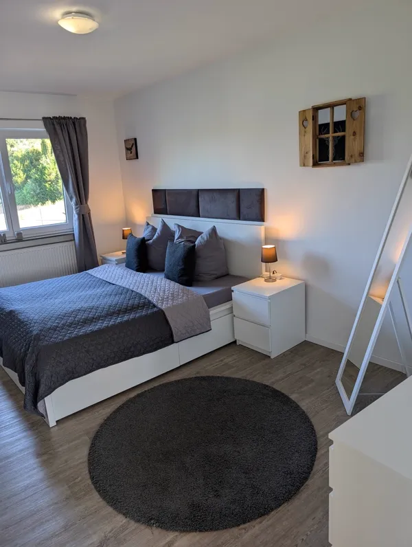 Schlafzimmer der Ferienwohnung Heimatgefühl
